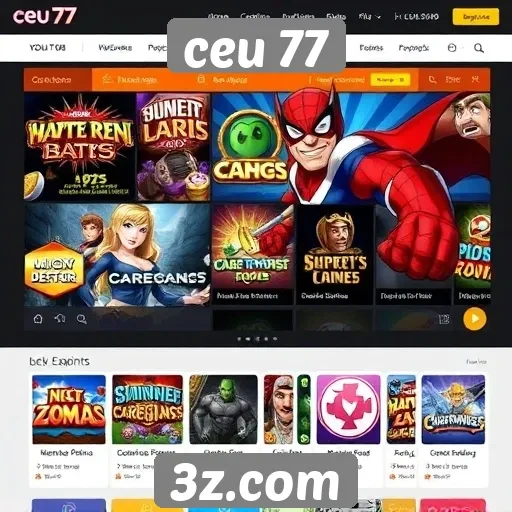 Análise da jogabilidade no site ceu 77