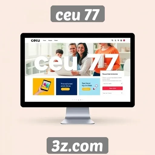 Análise do design de interface do site ceu 77