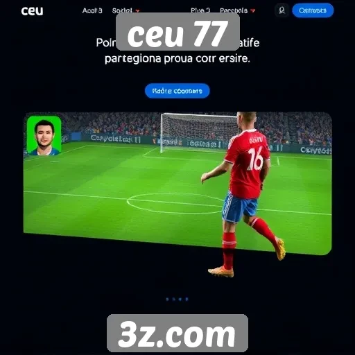 Análise da interface do jogador no site ceu 77