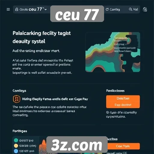 Análise da interface do usuário do site ceu 77